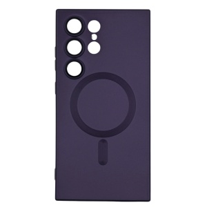 Husa Magsafe Samsung S23 Ultra, Protectie Din Sticla Pentru Camere, Mov