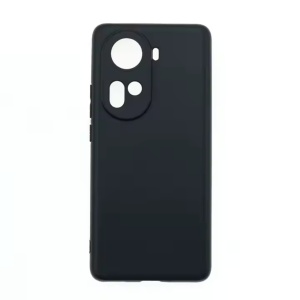 Husa Oppo Reno 11 5G Spate Silicon Soft Cu Protectie Camera, Negru