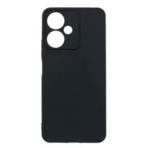 Husa Redmi 13C 5G Spate Silicon Soft Cu Protectie Camera, Negru