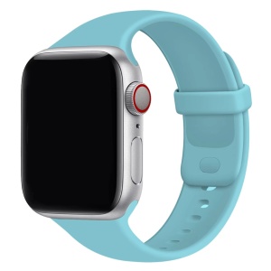 Curea Ceas Silicon Apple Watch 42/44/45/46/49 mm, Albastru Deschis,