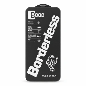 Folie sticlă transparentă ESD 500C Borderless pentru iPhone 18 Pro