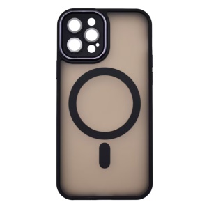 Husa iPhone 15 Spate Mata Magsafe Cu Protectie Camera, Negru