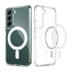 Husa Samsung S22 Transparenta Magsafe Antisoc