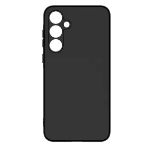 Husa Samsung S24 Spate SiliconSoft Cu Protectie Camera, Negru