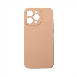 Husa Spate iPhone 13 Pro Max Silicon Soft Cu Protectie Camera, Roz Pal