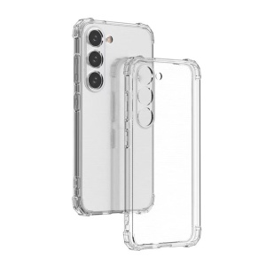 Husa Samsung S22 Plus Spate Transparenta Protectie Camera, Antisoc