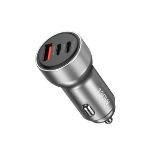 Încărcător Auto 130W Qmax XY-102, 3 Porturi 2 x USB-C si USB-A