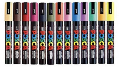 Marker Posca - set 15 culori speciale