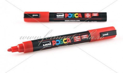 Marker matca Posca - rosu (2028 - 2033) - Img 2