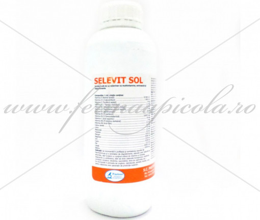 SELEVIT SOL - 1 lit - Complex de multivitamine, aminoacizi si oligoelemente