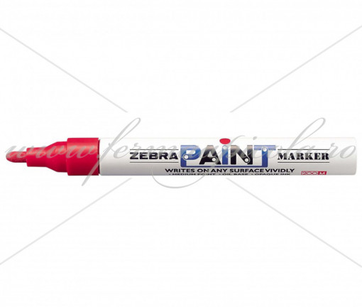 Marker ZEBRA - Paint - Rosu (2023 - 2028)
