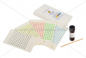 Set pentru marcarea matcii cu placute din opalit - 5 culori, adeziv si aplicator