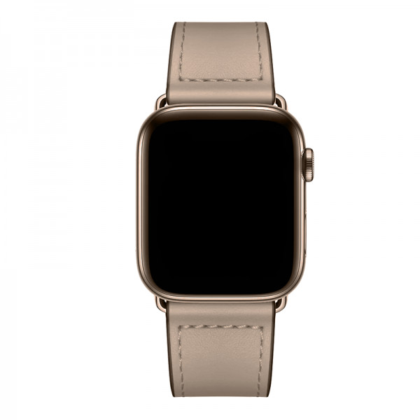 Curea Apple Watch Ultra/ 3 / 4 / 5 / 6 / 7 / 8 / SE series 42 / 44 / 45 / 49 mm, piele, gri - 3 | YEO