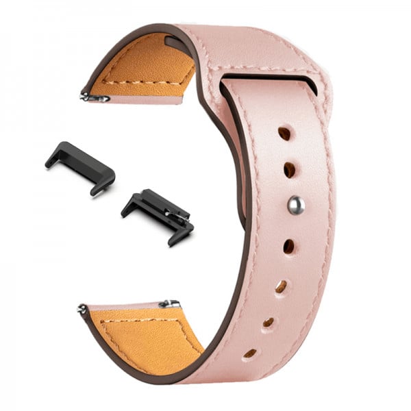 Curea pentru bratara fitness Huawei Band 7 din piele, cu telescop Quick Release, roz - 1 | YEO