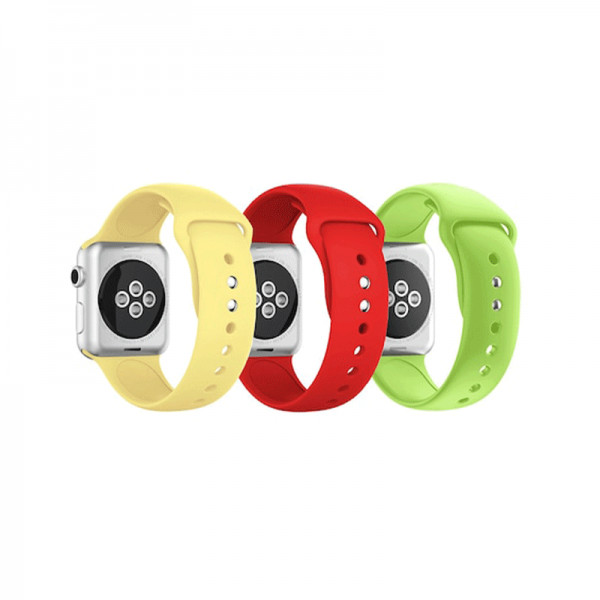 Pachet Set 2 curele sport din silicon pentru Xiaomi Mi Band 5 / Band 6 , verde, rosu + Set 3 folii de protectie ecran pentru Xiaomi Mi Band 5 - 1 | YEO