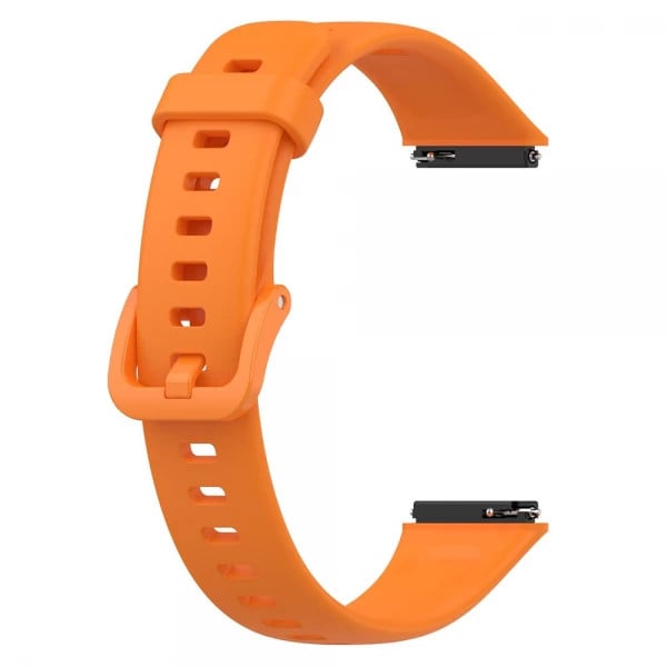 Set 3 curele sport pentru bratara fitness Huawei Band 7 din silicon, alb, roz, portocaliu - 3 | YEO