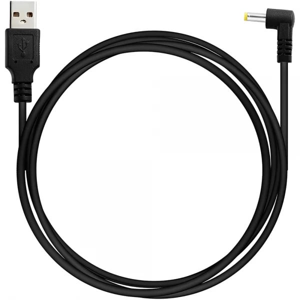 Cablu de alimentare USB A 2.0 la DC 4.0x1.7mm, 5V, 2A, 1m, pentru camere video, laptop, negru - 2 | YEO