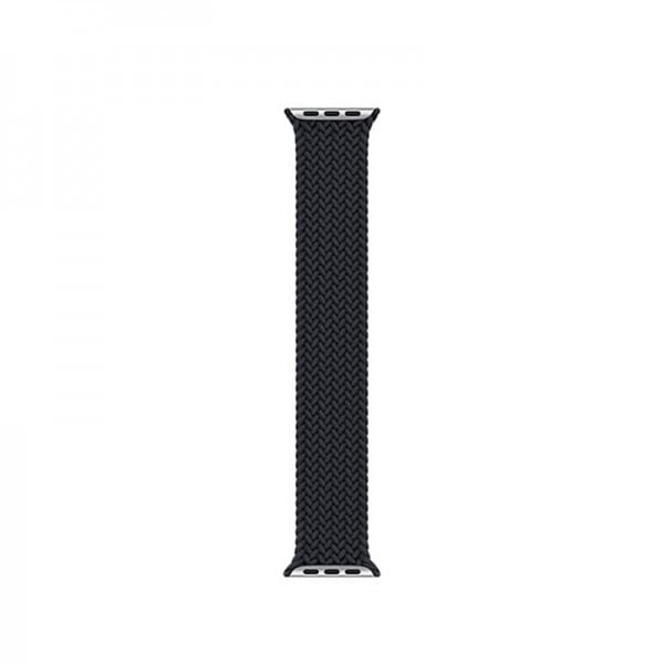 Curea elastica stretch din nylon, pentru Apple Watch 1 / 2 / 3 / 4 / 5 / 6 / SE series, 42/ 44mm,L, negru - 1 | YEO