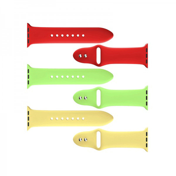 Pachet Set 2 curele sport din silicon pentru Xiaomi Mi Band 5 / Band 6 , verde, rosu + Set 3 folii de protectie ecran pentru Xiaomi Mi Band 5 - 2 | YEO