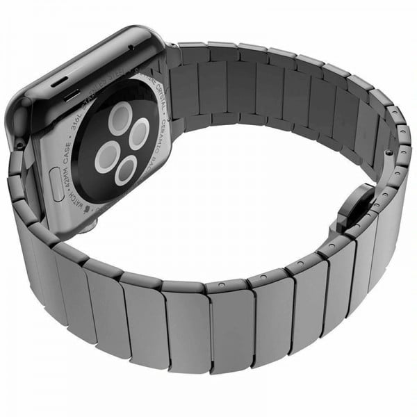 Curea Apple Watch Ultra/ 3 / 4 / 5 / 6 / 7 / 8 / SE series 42 / 44 / 45 / 49 mm, otel inoxidabil, gri - 2 | YEO