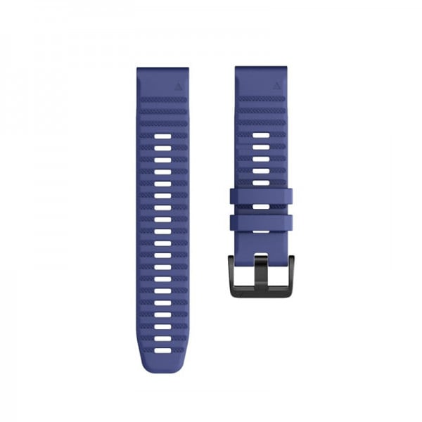 Set Curea sport pentru Garmin Fenix 5/ 6/ 6 Pro/ 7, 22mm din silicon, albastru + o folie de protectie din sticla securizata rezistenta la zgarieturi, transparenta + dop protectie port incarcare - 3 | YEO