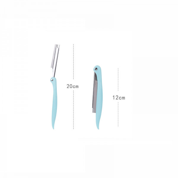 Lama trimmer tip brici Beauty, 57mm, cu 5 rezerve, pentru barba, mustata, perciuni, turcoaz - 2 | YEO