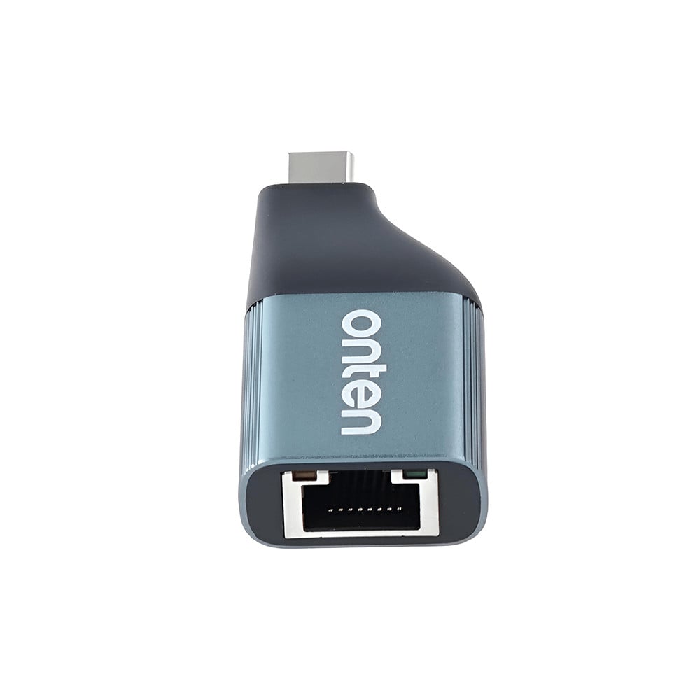 ONTEN Adaptor USB C - RJ45, convertor TYPE-C tata (DP Alt Mode) la Gigabit Ethernet 1000M mama, compatibil Mac OS/iPad OS/Windows/Android/Linux, gri - 3 | YEO