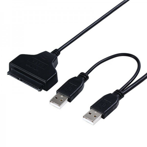 Cablu adaptor convertor SATA 22 ( 7 + 15 ) pini la USB 2.0 pentru HDD/SSD 2.5inch - 2 | YEO