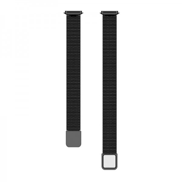 Curea metalica tip plasa cu prindere magnetica pentru Fitbit Luxe , negru - 3 | YEO