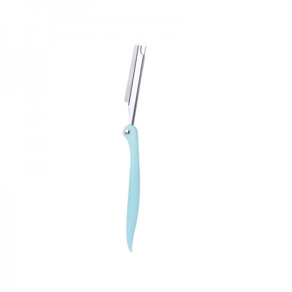 Lama trimmer tip brici Beauty, 57mm, cu 5 rezerve, pentru barba, mustata, perciuni, turcoaz