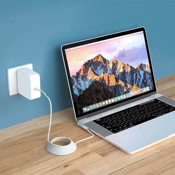 Set incarcator adaptor 60W si cablu alimentare magnetic in L tip Magsafe 1 pentru Macbook,2m - 3 | YEO