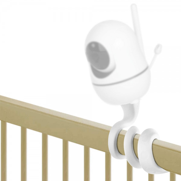 Suport flexibil pentru baby monitor video/ audio, camere de supravieghere pentru bebelusi compatibile cu surub 1/4, alb - 2 | YEO