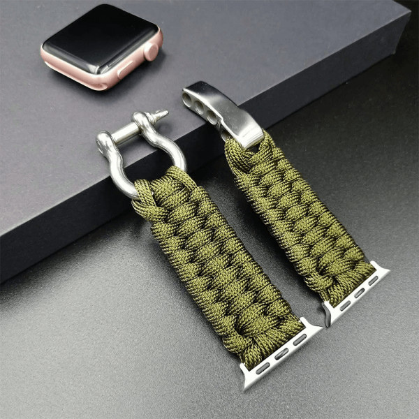 Curea pentru Apple Watch 1/2/3/4/5/6/7 42 mm iUni Elastic Paracord