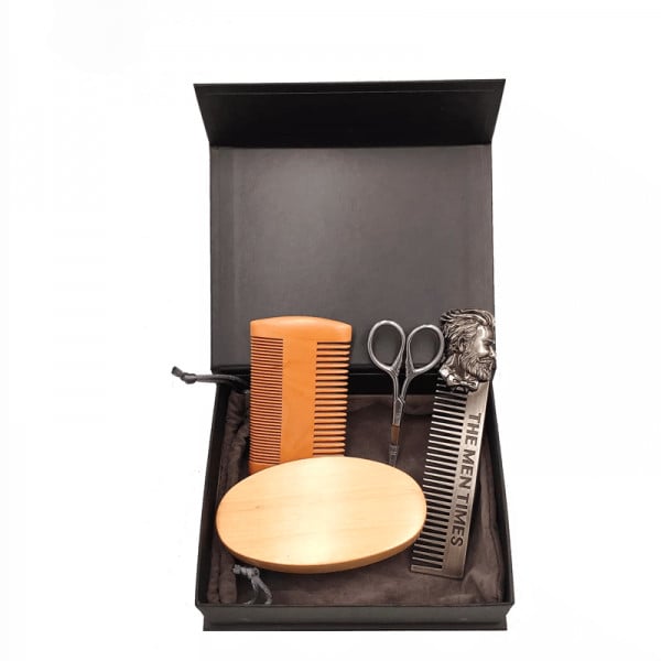 Promotie Set ingrijire barba 4 in 1 pentru barbati si ochelari de soare polarizati, aviator - 3 | YEO