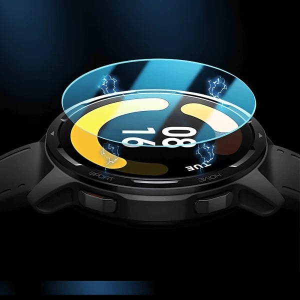 Set 3 folii de protectie pentru Xiaomi Watch S1 Active din sticla securizata rezistenta la zgarieturi, transparent - 1 | YEO