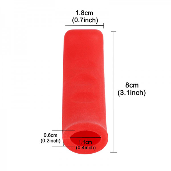Set 2 huse protectii din silicon pentru frana de mana si cric pentru trotinete electrice, scutere, Xiaomi Mijia M365,biciclete etc, rosu