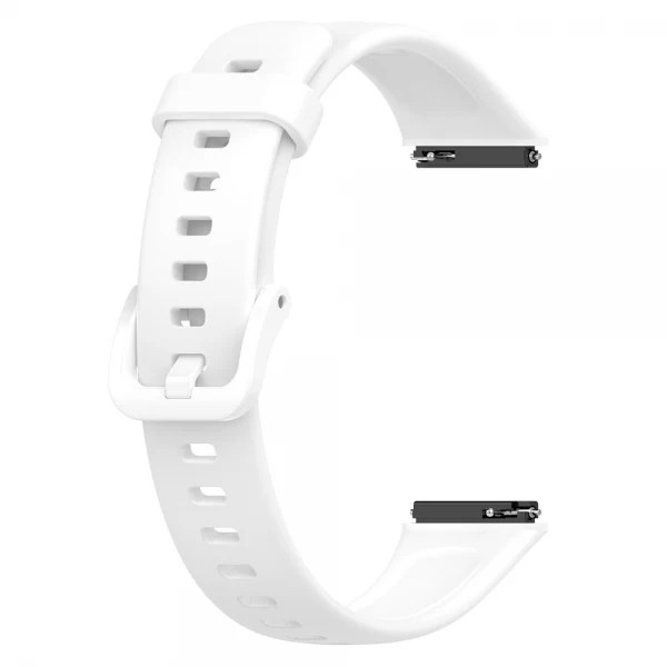 Set 3 curele sport pentru bratara fitness Huawei Band 7 din silicon, alb, roz, portocaliu - 1 | YEO