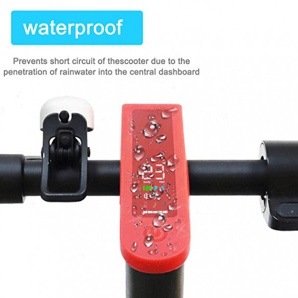 Husa waterproof de protectie din silicon pentru dashboard ecran pentru trotineta electrica scuter Xiaomi Mijia M365/ M365 Pro / 1S / Pro 2 / Mi 3, rosu - 2 | YEO