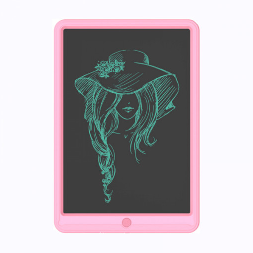 Tableta grafica pentru scris si desenat cu Stylus, display LCD 13 inch + extra Stylus CADOU, protectie ochi, rezistenta la apa si socuri, roz