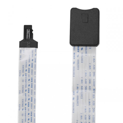 Cablu extensie cititor de carduri TF / MicroSD tata la TF / MicroSD mama, pentru GPS, masina, TV, Camera supraveghere, 48cm