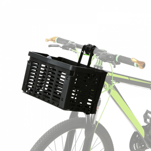 Cos detasabil si pliabil pentru bicicleta, perfect pentru depozitare si cumparaturi, model universal, negru