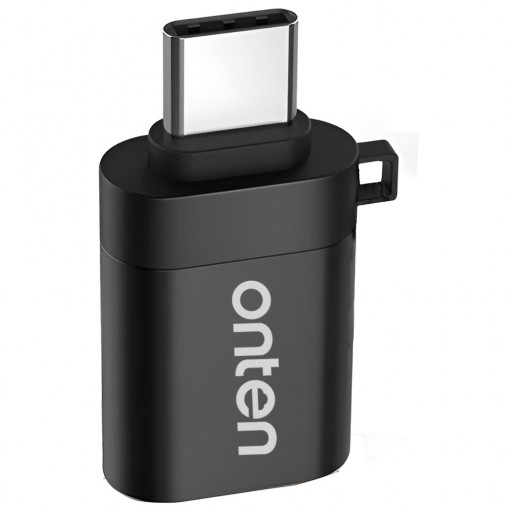 Adaptor USB A 3.0 la USB TYPE C, carcasa metalica, negru