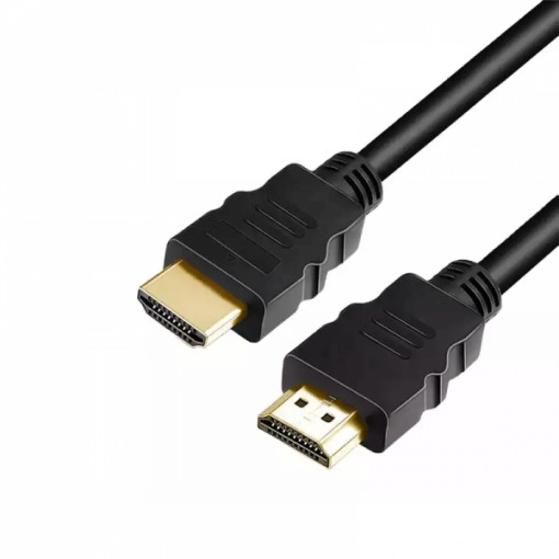 Cablu HDMI rezolutie 4K 1080P, superspeed, HDMI tata la HDMI tata 19 pini, potrivit pentru laptop/PC, 1.8m, Negru