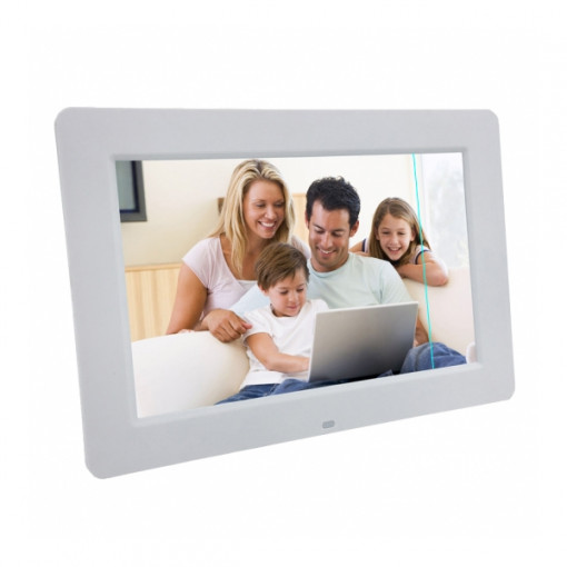 Rama foto digitala cu defect minor PS-DPF1308 TFT LCD de 13.3 inch cu telecomanda, alb