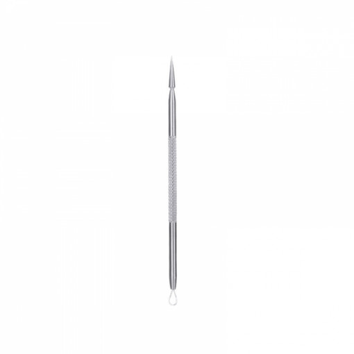 Ustensila pentru indepartarea punctelor negre si a acneei, cu 2 capete, perforare si extragere, inox