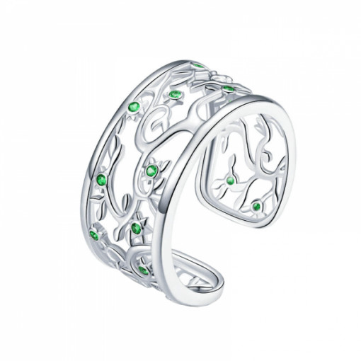 Inel Argint 925 Krassus Nature Wins reglabil, marime universala, model natura