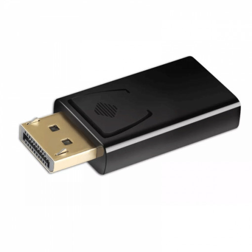 Adaptor Display Port la HDMI 1080P, DP tata la HDMI mama, pentru transfer audio-video, Negru