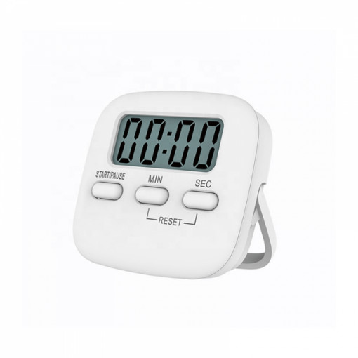 Cronometru digital cu alarma, multifunctional, casa si bucatarie, 3 tipuri de montare, alb