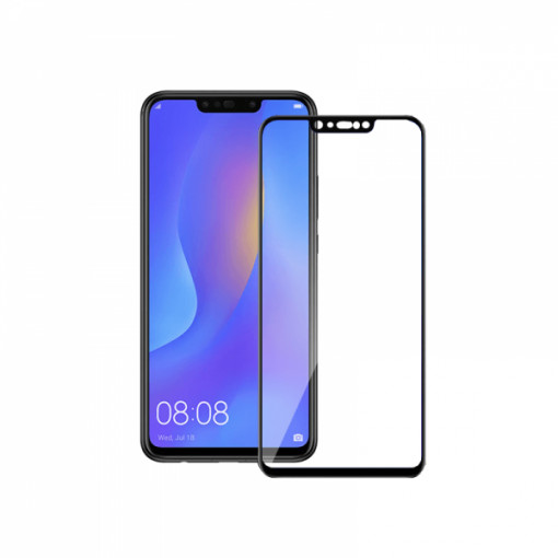 Folie protectie full size HIMO sticla securizata pentru Huawei P Smart Plus 2018 / Novas 3i, negru