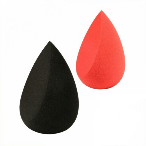 Set 2 aplicatoare DUCARE din burete tip Beauty Blender , pentru fond de ten, pudra si corector, cu latura plata